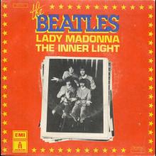 THE BEATLES DISCOGRAPHY FRANCE - OLDIES BUT GOLDIES - 340 L6-P1 - LADY MADONNA / THE INNER LIGHT - E FO.111 - pic 1