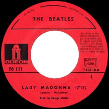 THE BEATLES DISCOGRAPHY FRANCE - OLDIES BUT GOLDIES - 340 L6-P1 - LADY MADONNA / THE INNER LIGHT - E FO.111 - pic 3