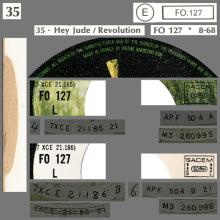 THE BEATLES DISCOGRAPHY FRANCE - OLDIES BUT GOLDIES - 350 L5-P2 - HEY JUDE / REVOLUTION - E FO.127 - pic 1