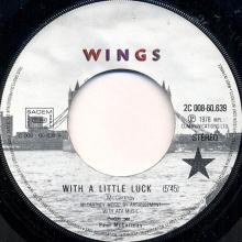 fr20 With A Little Luck ⁄ Backwards Traveller⁄Cuff Link 2C 008-60639 - pic 1