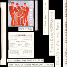 THE BEATLES FRANCE EP - D - 1971 06 00 - MEO 112 - SLEEVE 1 - LABEL A - SACEM REISSUE - pic 6
