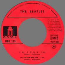 THE BEATLES FRANCE EP - D - 1971 06 00 - MEO 113 - SLEEVE 1 - LABEL A - SACEM REISSUE - pic 5