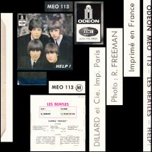 THE BEATLES FRANCE EP - D - 1971 06 00 - MEO 113 - SLEEVE 1 - LABEL A - SACEM REISSUE - pic 6
