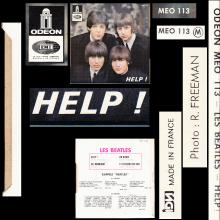 THE BEATLES FRANCE EP - D - 1971 06 00 - MEO 113 - SLEEVE 4 - LABEL B - SACEM REISSUE - pic 6