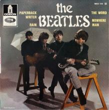 THE BEATLES FRANCE EP - D - 1971 06 00 - MEO 119 - SLEEVE 2 - LABEL B - SACEM REISSUE - pic 1