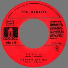 THE BEATLES FRANCE EP - D - 1971 06 00 - MEO 119 - SLEEVE 2 - LABEL B - SACEM REISSUE - pic 5