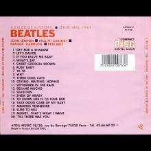 THE BEATLES DISCOGRAPHY FRANCE 1987 00 00 BEATLES A PIECE OF HISTORY...ORIGINAL 1961 - ATOLL - ATO 8617 - pic 1