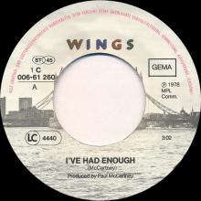 ger21 I've Had Enough ⁄ Deliver Your Children 1C 006-61260 - pic 1