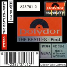 gerCD1994 The Beatles-First - 823 701-2 YH - Polydor / BEATLES CD DISCOGRAPHY UK - pic 4