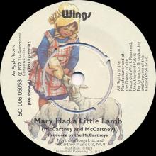 ho04 Mary Had A Little Lamb ⁄ Little Woman Love 5C 006.05058  - pic 3