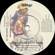 ho04 Mary Had A Little Lamb ⁄ Little Woman Love 5C 006.05058  - pic 1