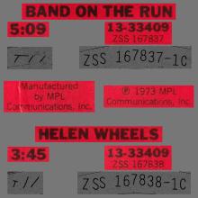 ho08 BAND ON THE RUN ⁄ HELEN WHEELS - 41 OLDIES 45 - REISSUE - pic 4