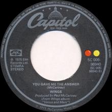 ho14 Letting Go ⁄ You Gave Me The Answer 5C 006-96 940 - pic 1
