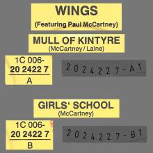 ger19 Mull Of Kintyre ⁄ Girl's School 1C 006-20 2422 7 - 1987 - pic 1