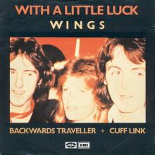 ho20 With A Little Luck ⁄ Backwards Traveller⁄Cuff Link 5C 016-60639 - pic 1
