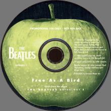 HOLLAND - 1995 12 05 - THE BEATLES ANTHOLOGY 1 - FREE AS A BIRD - CDFREEDJ 1 - PROMO CD - pic 1