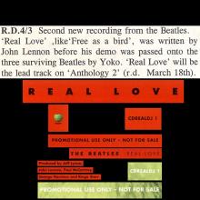 1996 Hol The Beatles Anthology 2 - Real Love -promo- CDREALDJ 1 - pic 4