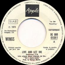 it1973 Live And Let Die ⁄ I Lie Around 3C 000-05361 -promo - pic 1
