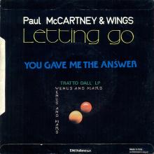 it14 Letting Go ⁄ You Gave Me The Answer 3C 006-96940 - pic 1