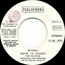 it1976 Maybe I'm Amazed ⁄ Soily 3C 000-98701 -promo - pic 1