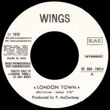 it1978 London Town - London Town 3C 000-79014 -promo - pic 1