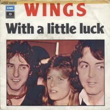 it20 With A Little Luck ⁄ Backwards Traveller⁄Cuff Link 3C 006-60639 - pic 1