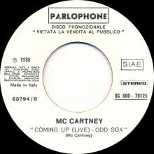 it1980a-b Coming Up ⁄ Coming Up ⁄ Lunch Box ⁄ Odd Sox / Kenny Rogers 3C 000-79125 ⁄ 63794 -promo - pic 1