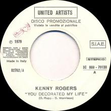 it1980a-b Coming Up ⁄ Coming Up ⁄ Lunch Box ⁄ Odd Sox / Kenny Rogers 3C 000-79125 ⁄ 63794 -promo - pic 1