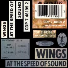 1989 07 10 - Wings At The Speed Of Sound / UK-CD-FA 3229  - pic 1
