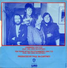 1974 05 24 - MIKE McGEAR - LIVERPOOL LOU ⁄ TEN YEARS AFTER ON STRAWBERRY JAM - FRANCE - WARNER BROS - WB 16.400 - pic 1