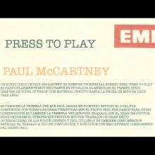 SPAIN 1986 - PRESS TO PLAY - PROMO LP - 074 24 0598 1 - pic 10