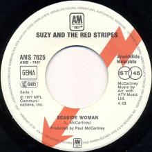 gerprs1977  Seaside Woman / B-Side To Seaside Suzy And The Red Stripes AMS 7625 -promo - pic 1