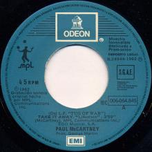 spprs1982  Take It Away "Lievatelo" 10C 006-064.845 -promo - pic 1