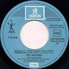 spprs1984  No More Lonely Nights (Ballad) / No More Lonely Nights (Playout Version) 006-2003497 -promo - pic 1