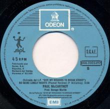 spprs1984  No More Lonely Nights (Ballad) / No More Lonely Nights (Playout Version) 006-2003497 -promo - pic 1