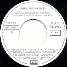 spprs1990  The Long And Winding Road / The Long And Winding Road  006-1223987 -promo - pic 1