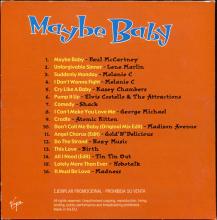 2000 06 02 - MAYBE BABY - ORIGINAL SOUNDTRACK - PROMO CD - pic 1