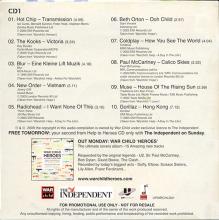 UK 2009 02 16 - CALICO SKIES - WAR CHILD - UPWRCHLD 01 - VARIOUS - ROMO CD - pic 1