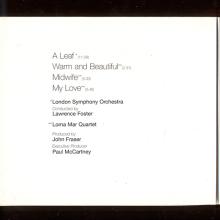 UK 1999 11 01 - PAUL McCARTNEY'S WORKING CLASSICAL - EMI CLASSICS - PROMOWC - pic 1