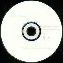 UK 1998 10 26 - LINDA McCARTNEY -THE LIGHT COMES FROM WITHIN - CDRDJ 6513 - PROMO CD - pic 1