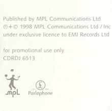 UK 1998 10 26 - LINDA McCARTNEY -THE LIGHT COMES FROM WITHIN - CDRDJ 6513 - PROMO CD - pic 1