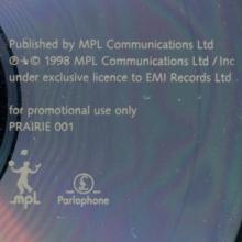UK 1998 10 26 - LINDA McCARTNEY - WIDE PRAIRIE - ENHANCED PROMO CD - PRAIRIE 001 - pic 1