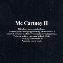 The Paul McCartney Collection 11 McCartney ll  0777 7 89137 2 6 hol - pic 10