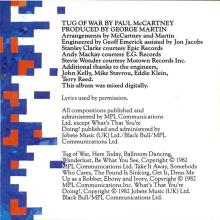The Paul McCartney Collection 12 Tug Of War 0777 7 89266 2 7 hol - pic 5