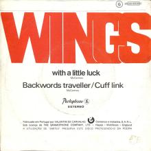 por20 With A Little Luck ⁄ Backwards Traveller⁄Cuff Link 8E 006-60639 G - pic 1