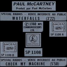 frprs1980  Waterfalls / Check My Machine SP 1108 -promo - pic 1