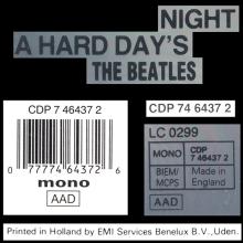 1987 uk03CD A Hard Day's Night - CDP 7 46437 2 / BEATLES CD DISCOGRAPHY UK - pic 4