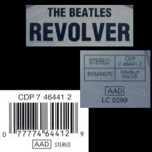 1987 uk07CD Revolver - CDP 7 46441 2 / BEATLES CD DISCOGRAPHY UK - pic 4