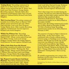 1987 uk08CD a Sgt.Pepper's Lonely Hearts Club Band - CDP 7 46442 2 / BEATLES CD DISCOGRAPHY UK - pic 11