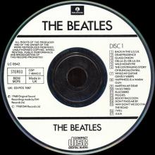 1987 uk09CD a The Beatles ( White Album ) - CDS 7 46443 8 / CD-PCS 7067⁄8 / BEATLES CD DISCOGRAPHY UK - pic 3